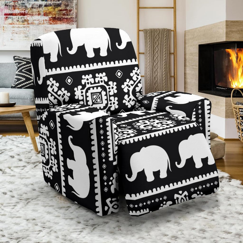 Elephant Pattern Recliner Slipcover-JORJUNE.COM