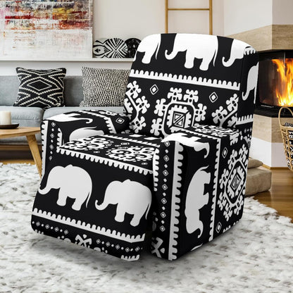 Elephant Pattern Recliner Slipcover-JORJUNE.COM