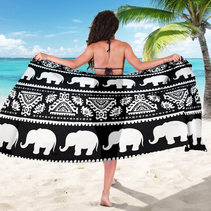 Elephant Pattern Sarong Pareo Wrap