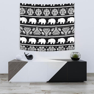 Elephant Pattern Tapestry