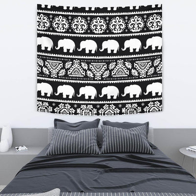 Elephant Pattern Tapestry