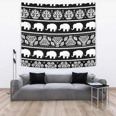 Elephant Pattern Tapestry