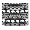 Elephant Pattern Tapestry