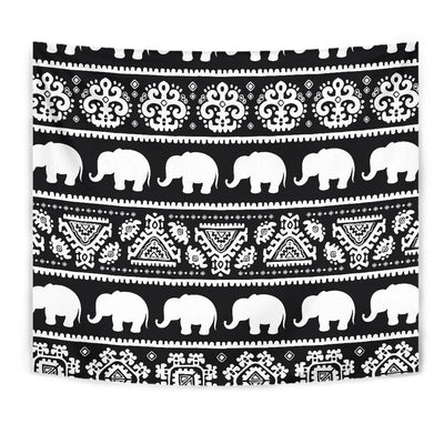 Elephant Pattern Tapestry