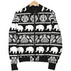 Elephant Pattern Women Casual Bomber Jacket