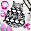 Elephant Pattern Women Racerback Tank Top