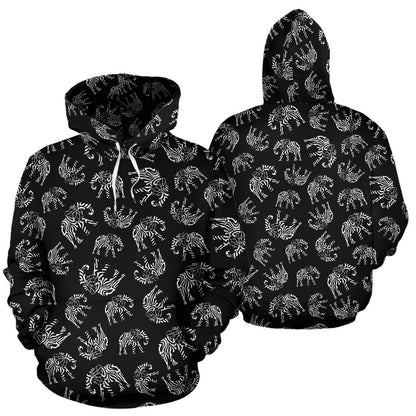 Elephant Tribal All Over Print Hoodie