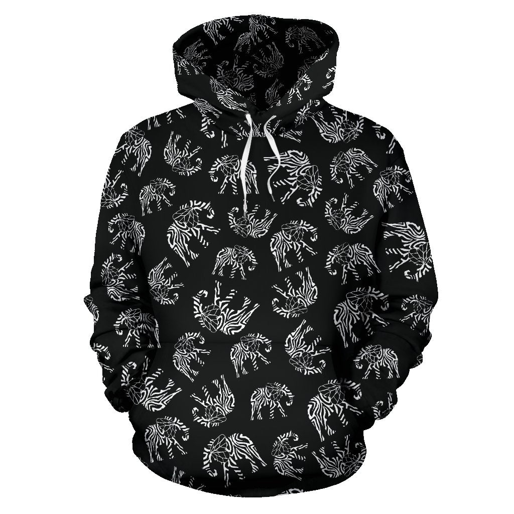 Elephant Tribal All Over Print Hoodie