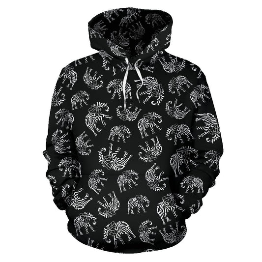Elephant Tribal All Over Print Hoodie