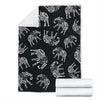 Elephant Tribal Fleece Blanket