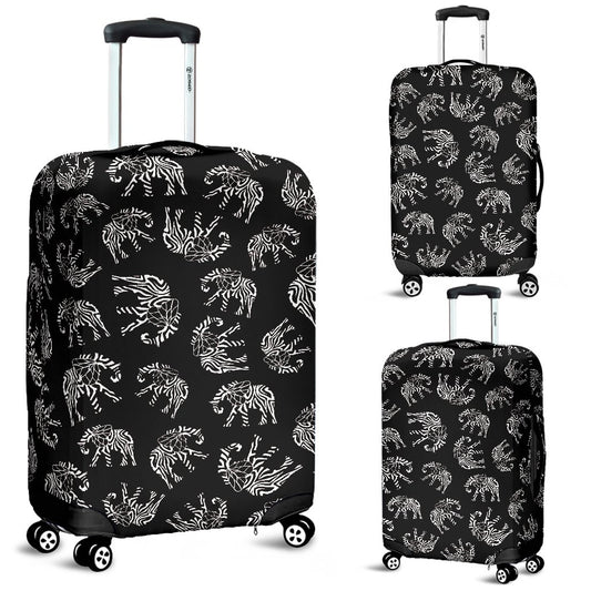 Elephant Tribal Luggage Cover Protector