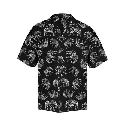 Elephant Tribal Men Hawaiian Shirt
