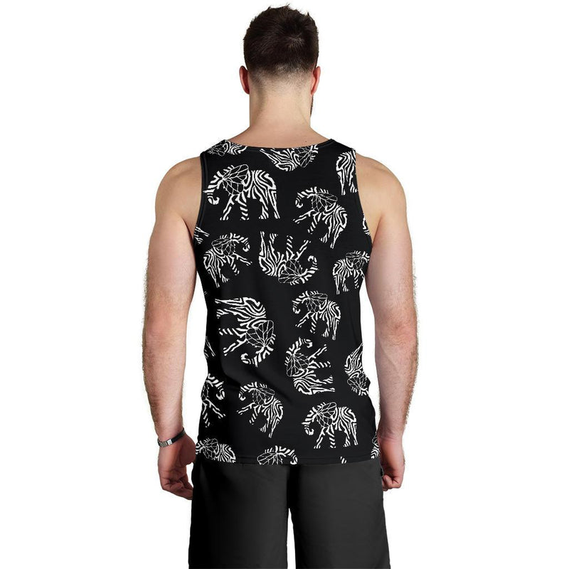 Elephant Tribal Men Tank Top