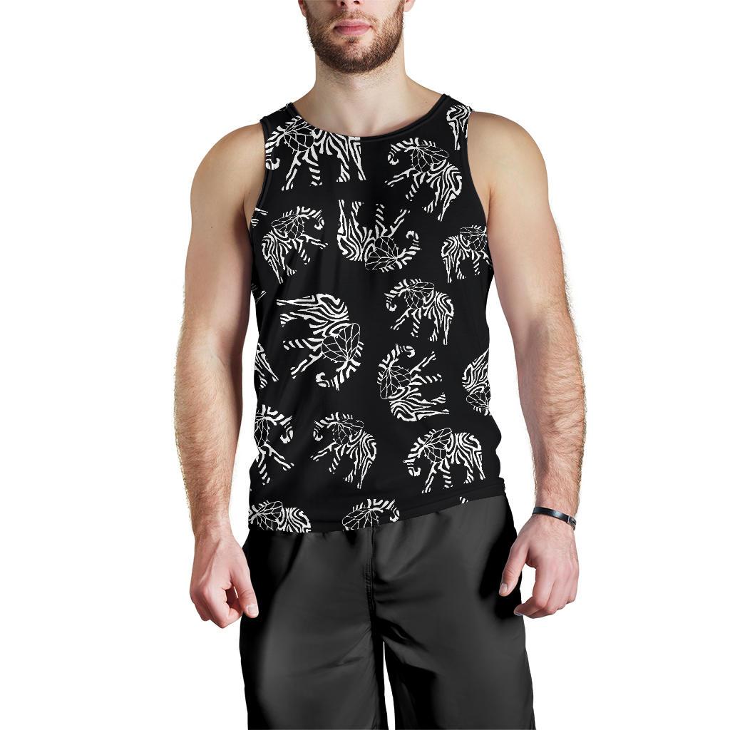 Elephant Tribal Men Tank Top