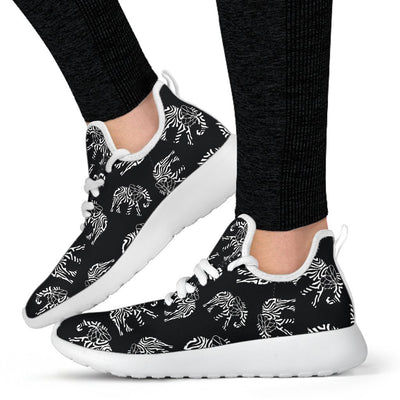 Elephant Tribal Mesh Knit Sneakers Shoes