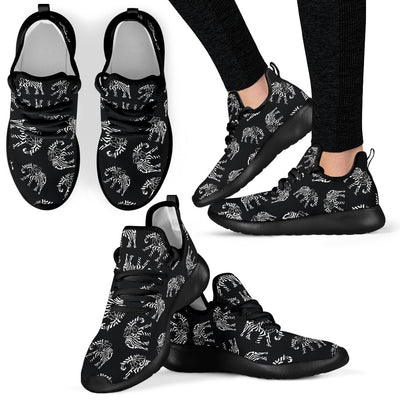 Elephant Tribal Mesh Knit Sneakers Shoes