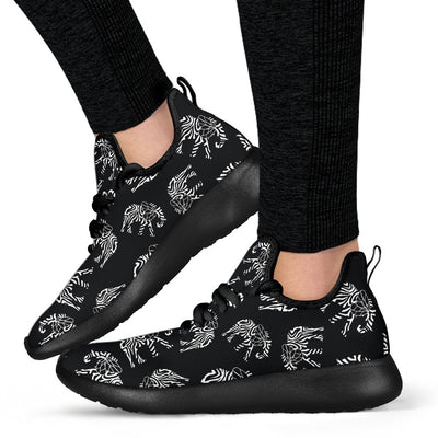 Elephant Tribal Mesh Knit Sneakers Shoes