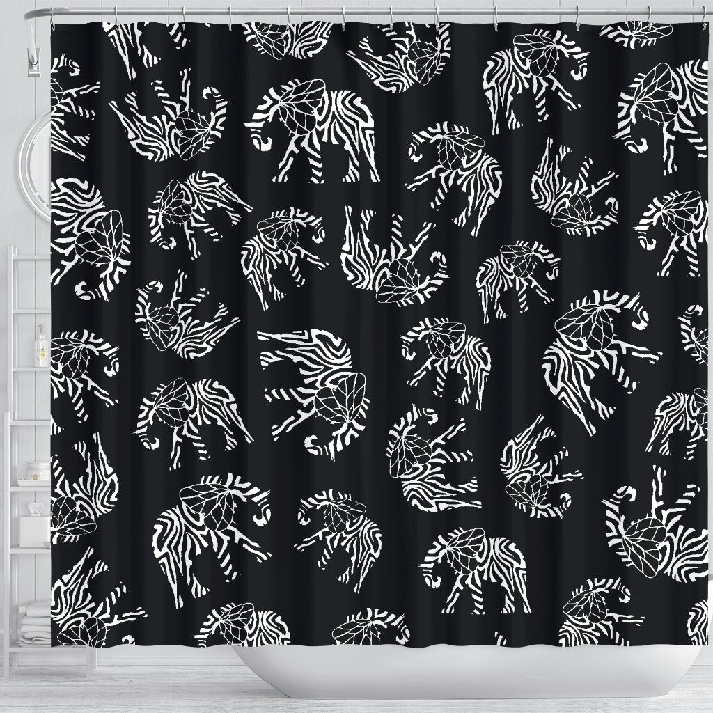 Elephant Tribal Shower Curtain