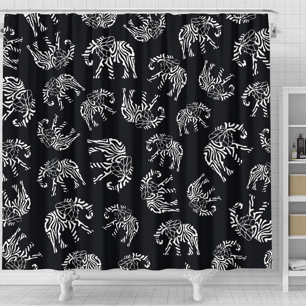Elephant Tribal Shower Curtain
