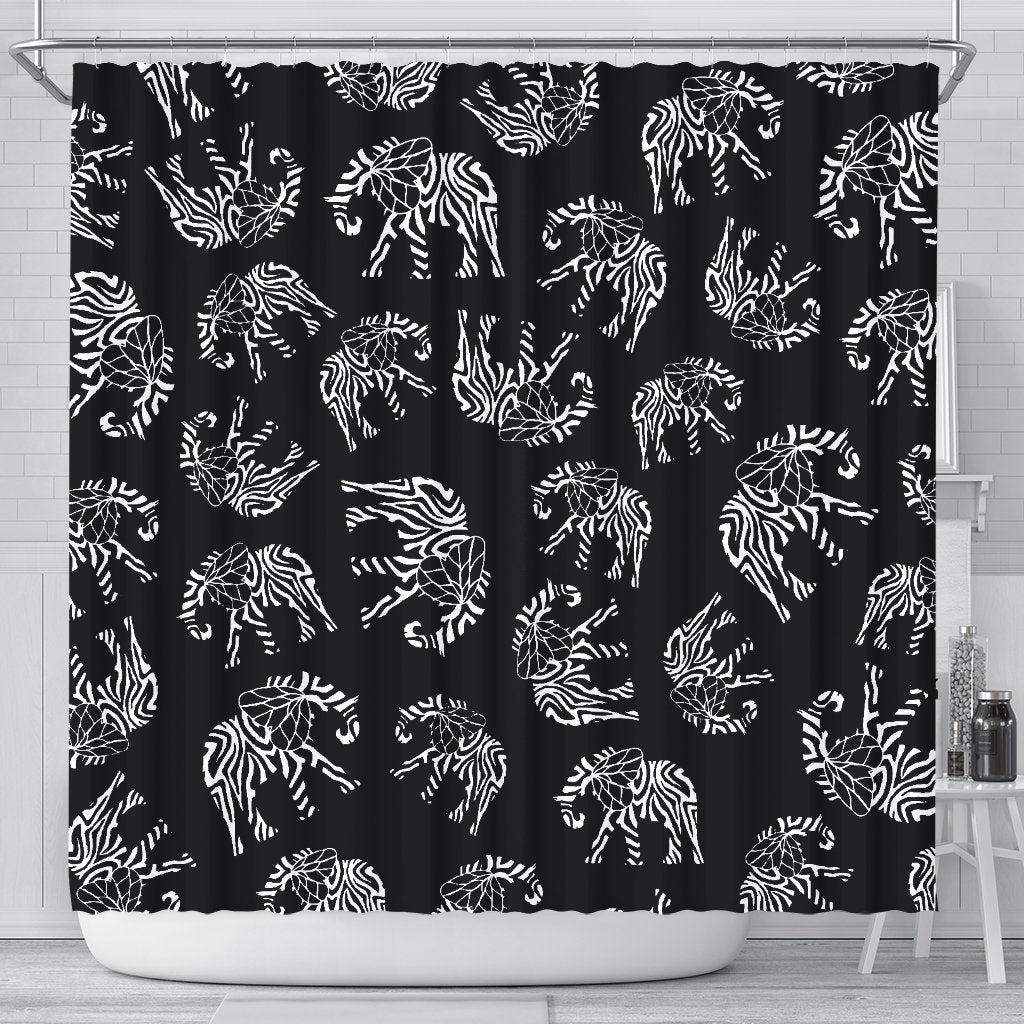 Elephant Tribal Shower Curtain