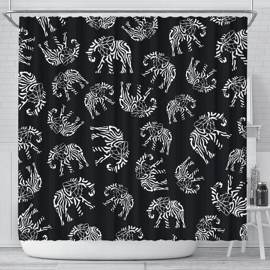 Elephant Tribal Shower Curtain