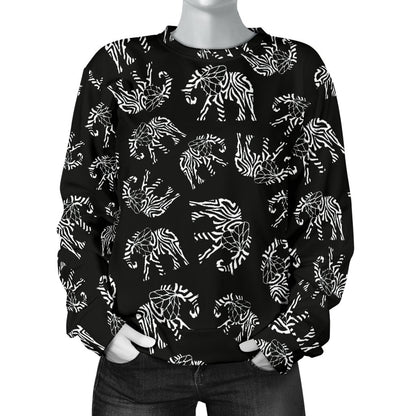 Elephant Tribal Women Crewneck Sweatshirt