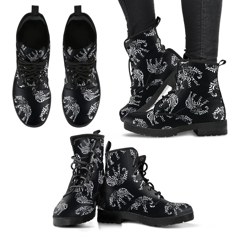 Elephant Tribal Women Leather Boots