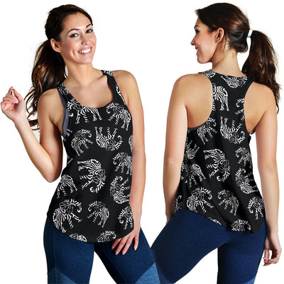 Elephant Tribal Women Racerback Tank Top