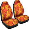 Elm Leave Autum Print Pattern Universal Fit Car Seat Covers