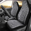 Elm Leave Grey Print Pattern Universal Fit Car Seat Covers