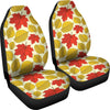 Elm Maple Leave Print Pattern Universal Fit Car Seat Covers