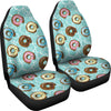 Emoji Donut Print Pattern Universal Fit Car Seat Covers