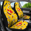 Emoji Face Print Pattern Universal Fit Car Seat Covers