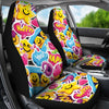 Emoji Sticker Print Pattern Universal Fit Car Seat Covers