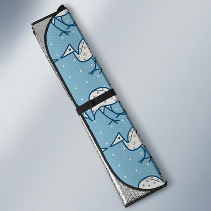 Emu Pattern Print Design 01 Car Sun Shade-JORJUNE.COM