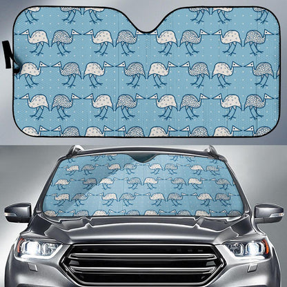 Emu Pattern Print Design 01 Car Sun Shade-JORJUNE.COM