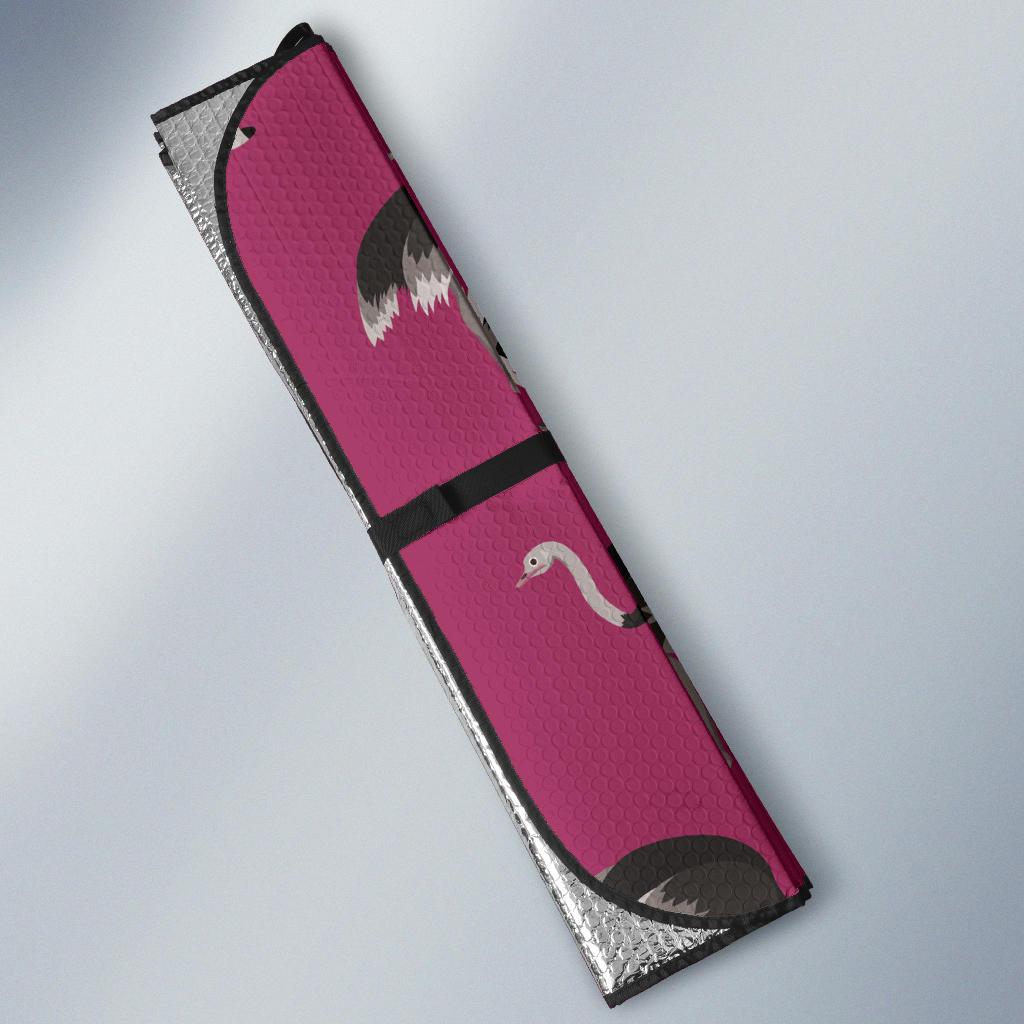 Emu Pattern Print Design 02 Car Sun Shade-JORJUNE.COM