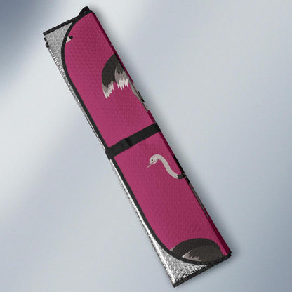 Emu Pattern Print Design 02 Car Sun Shade-JORJUNE.COM