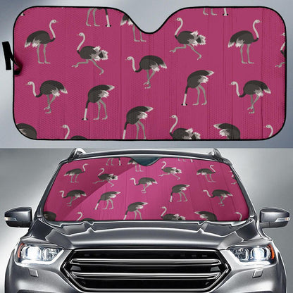 Emu Pattern Print Design 02 Car Sun Shade-JORJUNE.COM