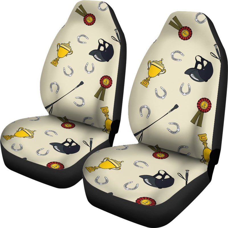 Equestrian Horseshoe Equipment Universal Fit Car Seat Covers