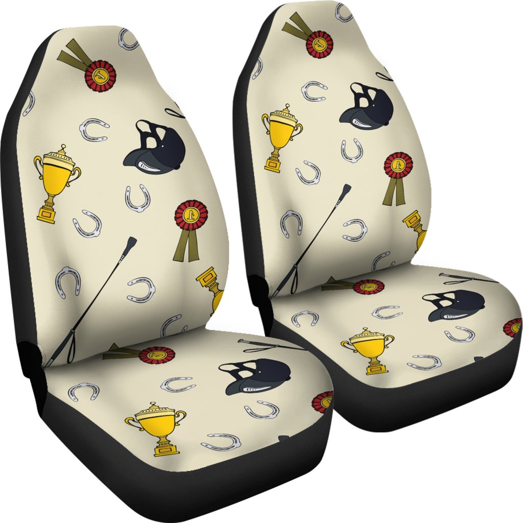 Equestrian Horseshoe Equipment Universal Fit Car Seat Covers