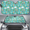 Eskimo Pattern Print Design 01 Car Sun Shade-JORJUNE.COM