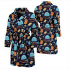 Eskimo Pattern Print Design 02 Men Bathrobe-JORJUNE.COM