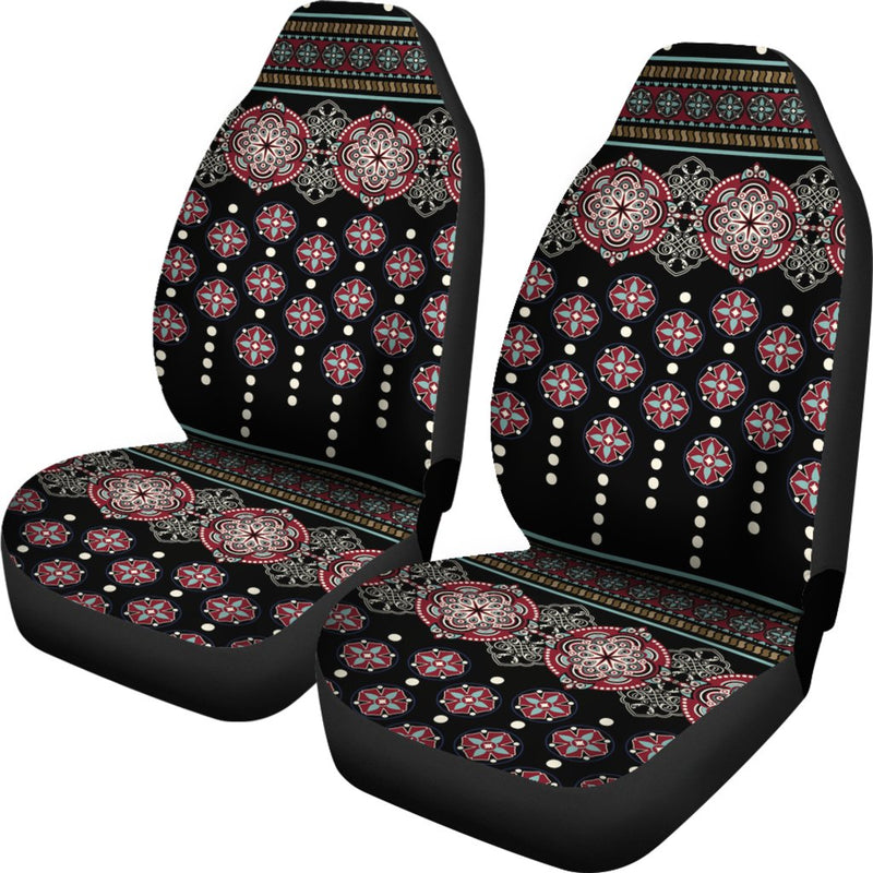 Ethnic Dot Style Print Pattern Universal Fit Car Seat Covers