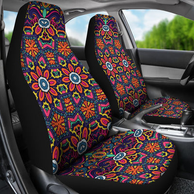 Ethnic Flower Style Print Pattern Universal Fit Car Seat Covers