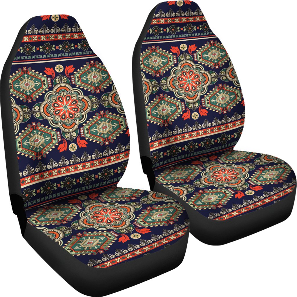 Ethnic Geometric Print Pattern Universal Fit Car Seat Covers