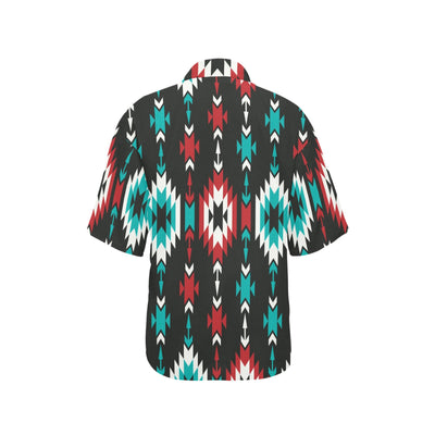 Native Pattern Print Design A08 Women's Hawaiian Shirt