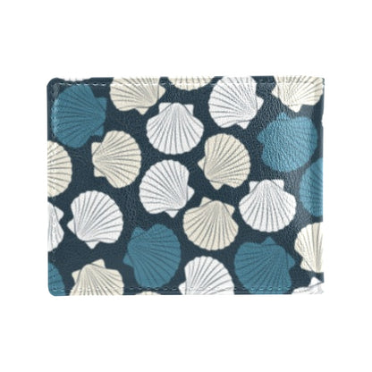 Seashell Print Design LKS3013 Men's ID Card Wallet