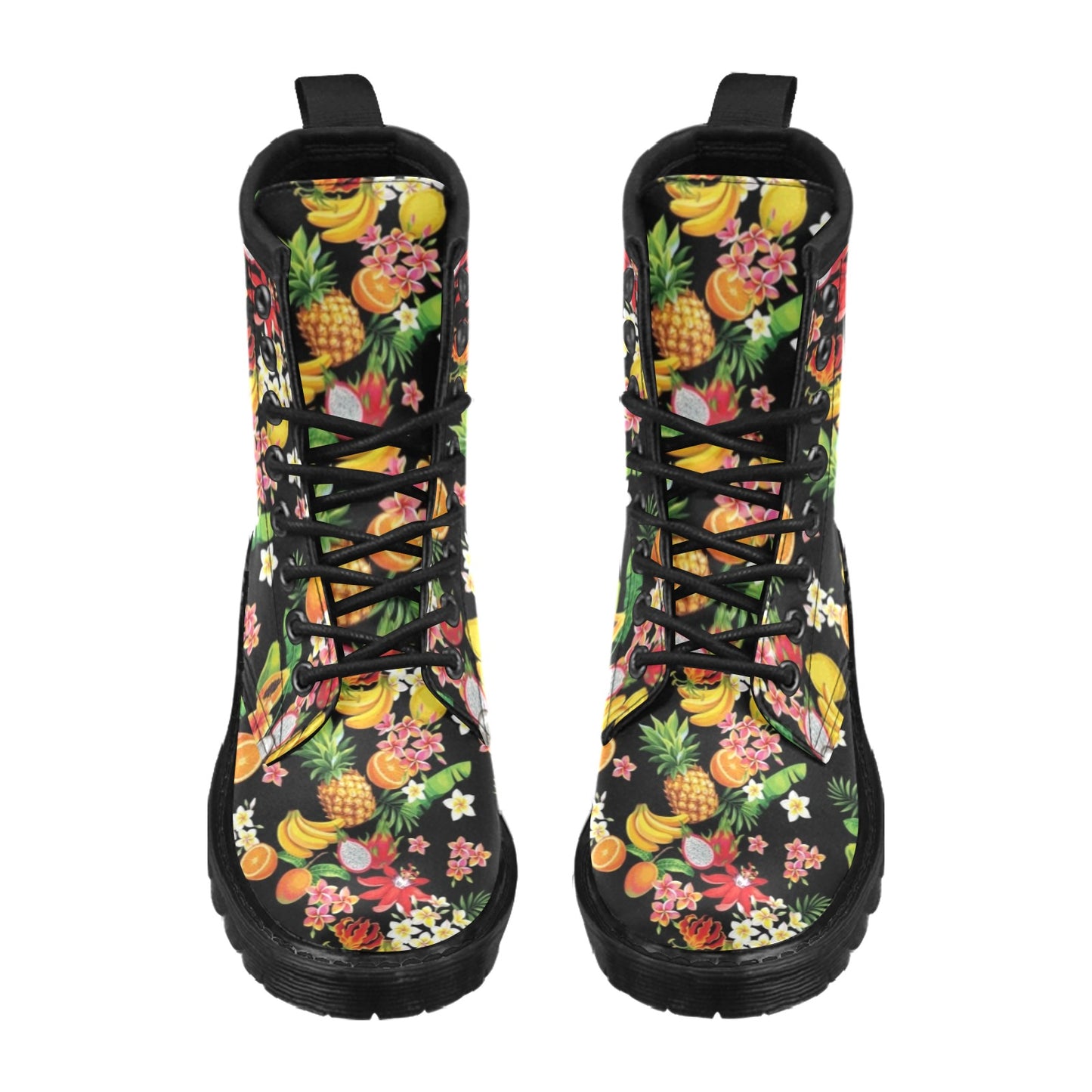 Tropical Fruits Pattern Print Design TF02 Women's Boots