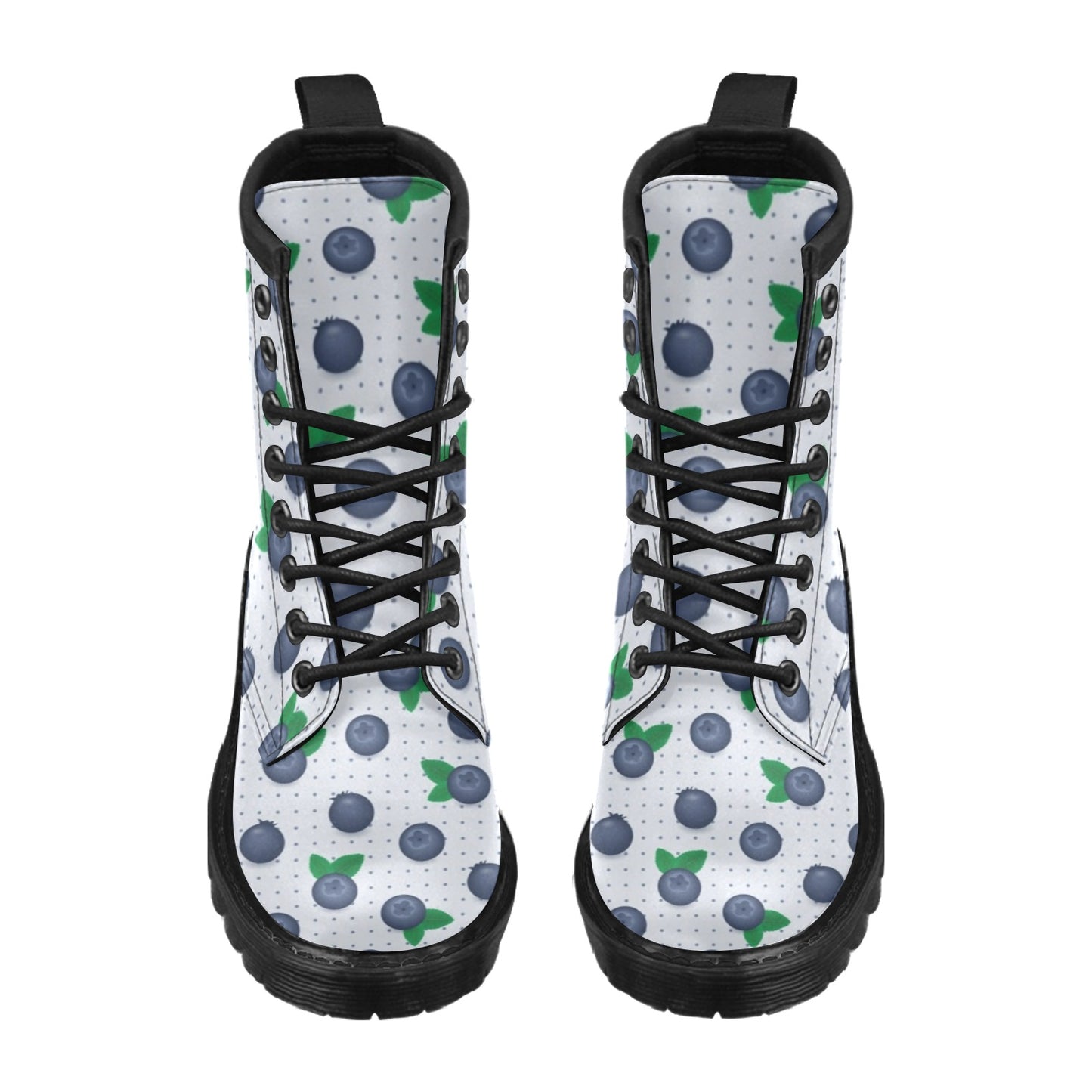 Blueberry Pattern Print Design BB02 Women's Boots